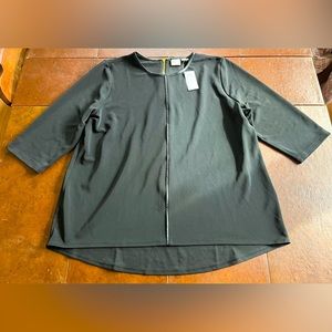 Chico’s Zip Top 3/4 Sleeves (Size 4/XXL)